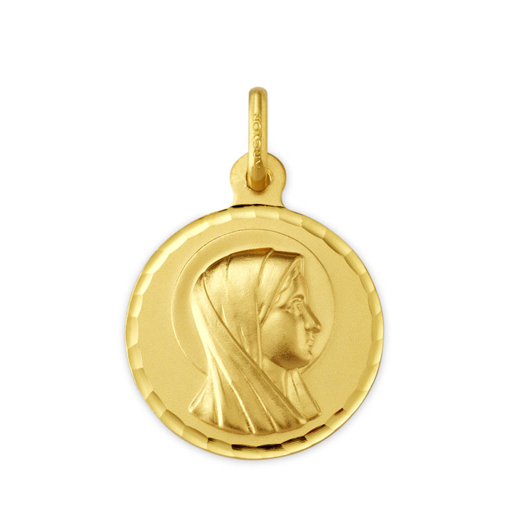 Medalla Virgen Marí­a 16mm oro amarillo 18 kilates - Argyor 18_1430164N